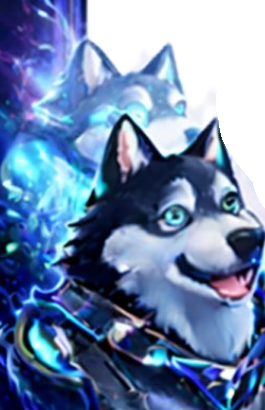Husky im Dogfather-Look