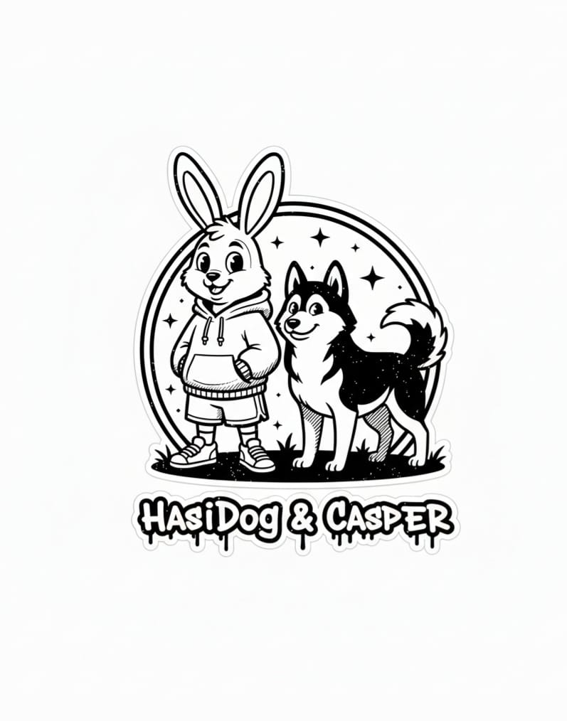 HasiDog & Casper Sticker