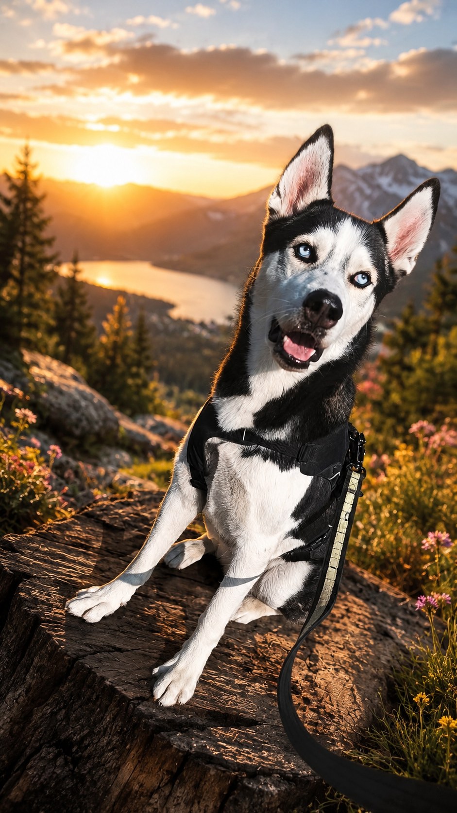 Casper — Husky im Sonnenuntergang